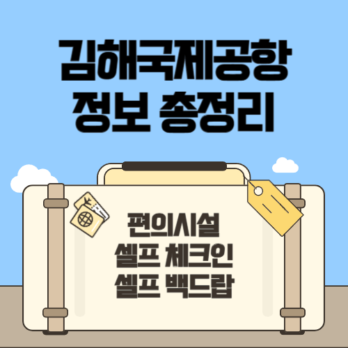 김해국제공항 셀프 체크인 셀프 백드랍